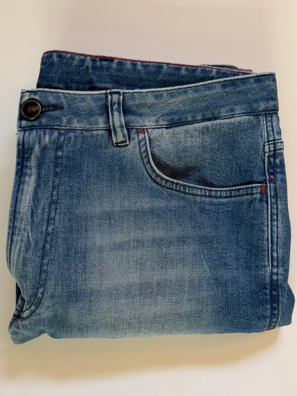 NWT Isaia Napoli Men’s Jeans 36R Stretch Denim Blue Made in Italy $600